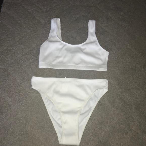 Nasty Gal Other - NWOT nasty gal high waisted white bikini size 6